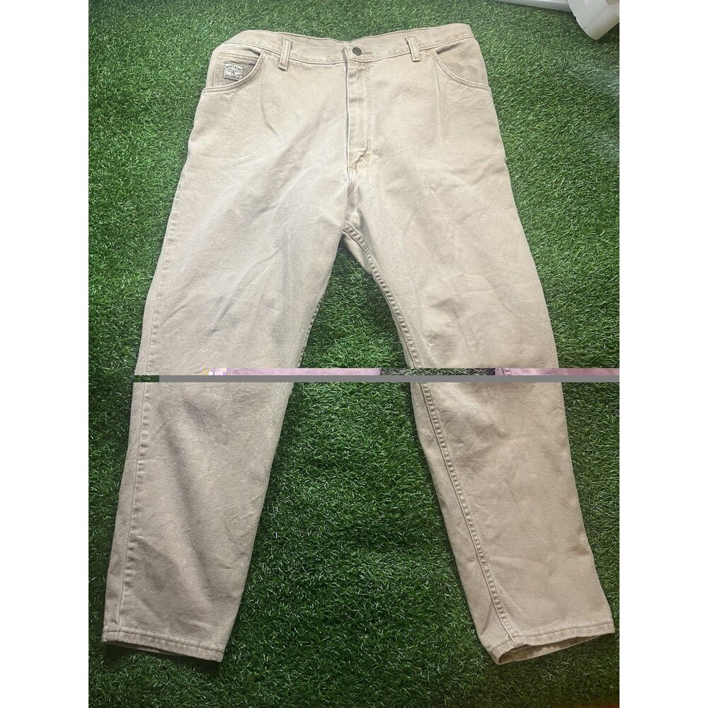 Wrangler Pants Womens 18/29 Khaki USA Made Western